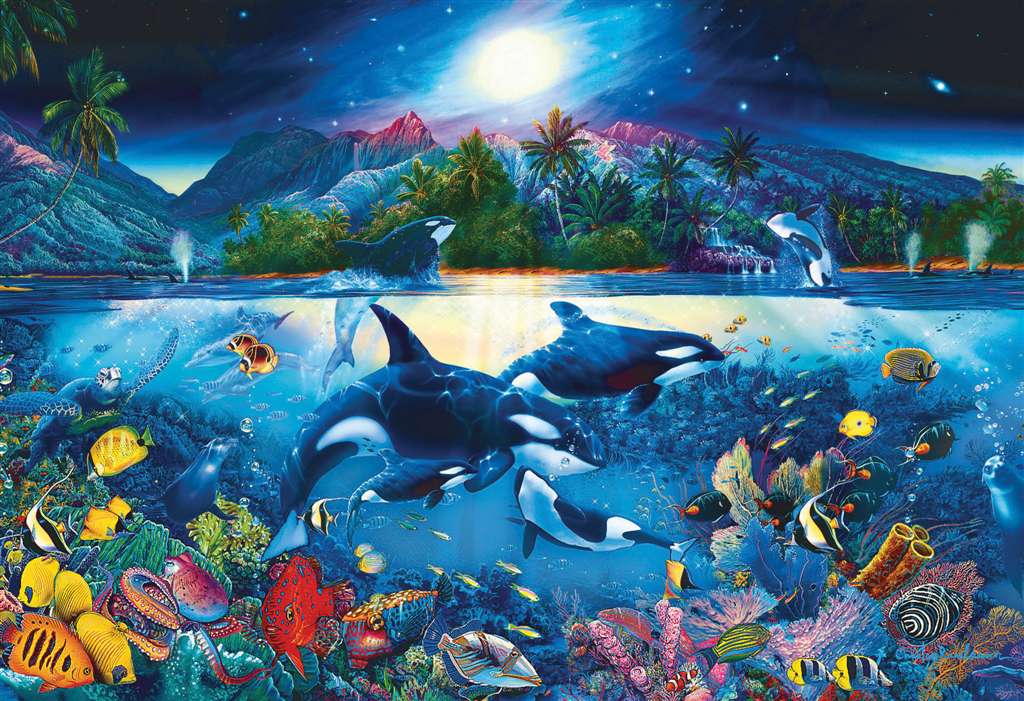 Christian Riese Lassen painting majestic kingdom under the sea 6000 Piece Jigsaw Puzzle by Clementon majestic-kingdom