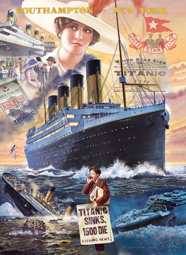 Clemmy Puzzle Jigsawpuzzle titanic royal majesty's ship 1912 titanic-clementoni-1000