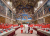 Pope Francesco inside the sistine chapel Michel Angelo panoramic sistine chapel painting puzzle jigs Puzzle