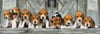 beagle dogs family, 1000 puzzle, all in a row, clementoni jigsaw puzzle, 1000 pieces, 39076