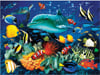 clementoni jigsaw puzzle, 1000 pieces, painting of a dolphin reef by howard robinson clementoni