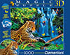 magic 3d effect with 3d glasses clementoni jigsaw puzzle 1000 piecves dino valley Puzzle