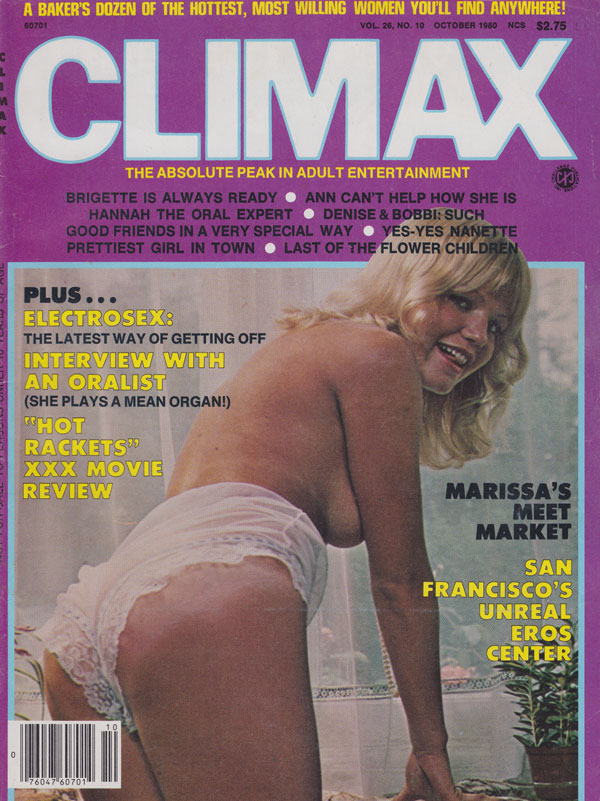 Climax October 1980 magazine back issue Climax magizine back copy climax magazine 1980 back issues erotic 80s pornstar pictorials oral experts girl on girl pixxx arti