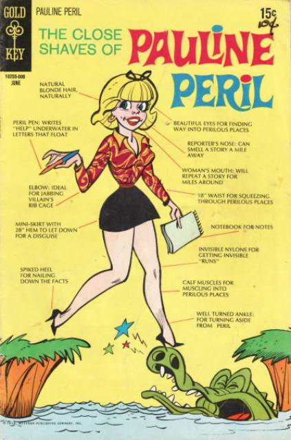 Close Shaves of Pauline Peril  Comic Book Back Issues of Superheroes by A1Comix
