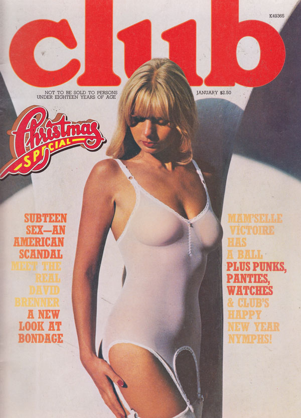 Club January 1979 magazine back issue Club magizine back copy 1979 back issues of xxx magazine club hottest 70s girls all naked erotic sexy nudes christmas specia
