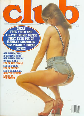 Club June 1980 magazine back issue Club magizine back copy Club June 1980 Adult Pornographic X-Rated Magazine Back Issue Published by Magna Publishing Group. Covergirl Marilyn Chambers.