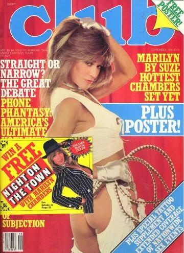 Club September 1982, Club September 1982 Adult Pornographic X-Rated Magazine Back Issue Published by Magna Publishing Group. Covergirl & Centerfold Marilyn Chambers By Suze: Hottest Chambers Set Yet., Covergirl & Centerfold Marilyn Chambers By Suze: Hottest Chambers Set Yet