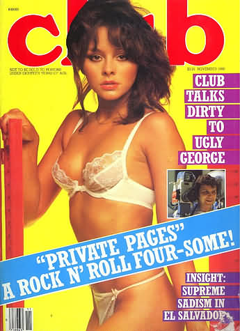 Club November 1982 magazine back issue Club magizine back copy Club November 1982 Adult Pornographic X-Rated Magazine Back Issue Published by Magna Publishing Group. Club Talks Dirty To Ugly George.