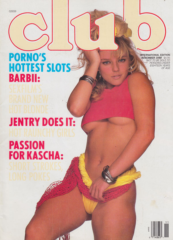 Club November 1988 magazine back issue Club magizine back copy club magazine xxx back issues 1988 porn's hottest slots tight blonde pussy shots dirty raunchy women
