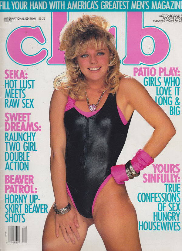 Club Holiday 1989 magazine back issue Club magizine back copy club magazine back issues 1989 holiday issues xxx hot babes seka raunchy lesbos beavers up close sex