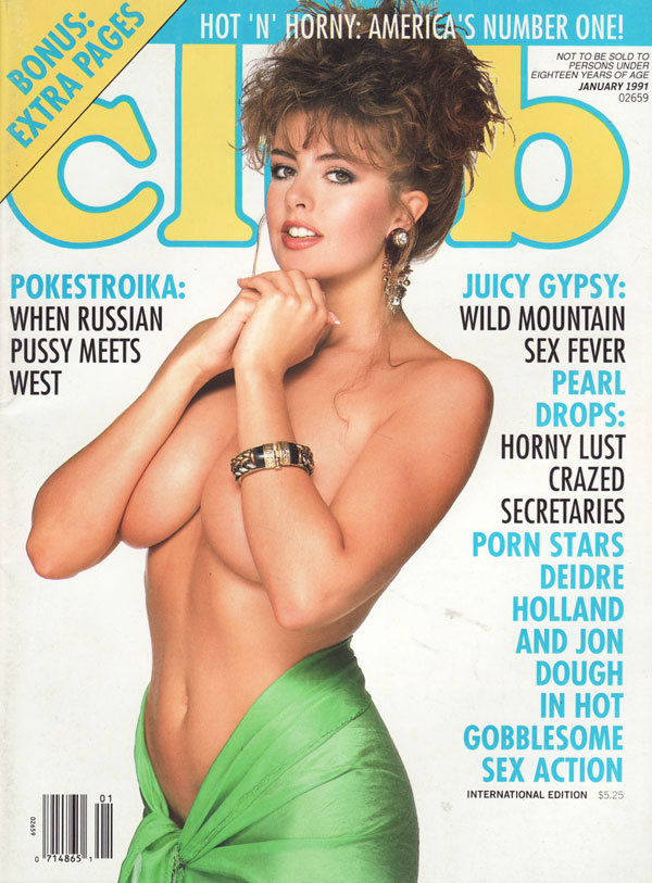 Club January 1991 magazine back issue Club magizine back copy pokestroika: when russian pussy meets west juicy gypsy wild mountain sex fever pearl drops horny lus