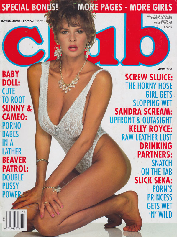 Club April 1991 magazine back issue Club magizine back copy club xxx magazine 1991 back issues hot horny lesbians girl on girl orgies leather kinky photos snatc