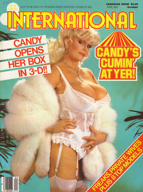Club International April 1983 magazine back issue Club International magizine back copy club intl magazine 1980s back issues candy samples xxx photos horny babes pussy shots erotic hardcor