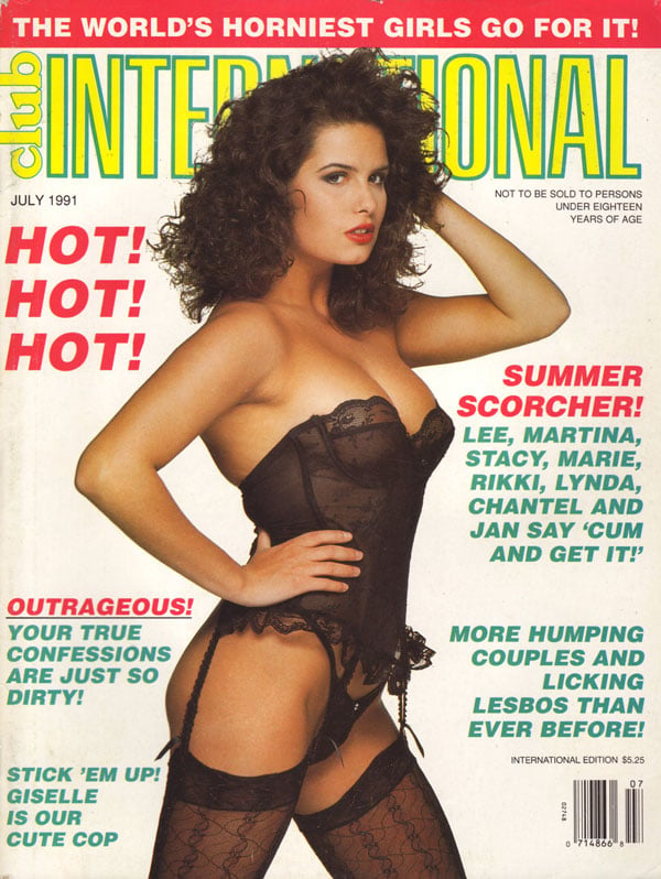 Club International July 1991 magazine back issue Club International magizine back copy club international porn mag back issues 91 xxx photts nude sexy babes hot hot hot confessions big ti