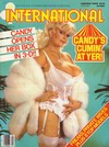 Candy Samples magazine cover appearance Club International April 1983