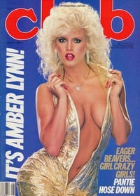 Amber Lynn magazine cover appearance Club: International Edition August 1986