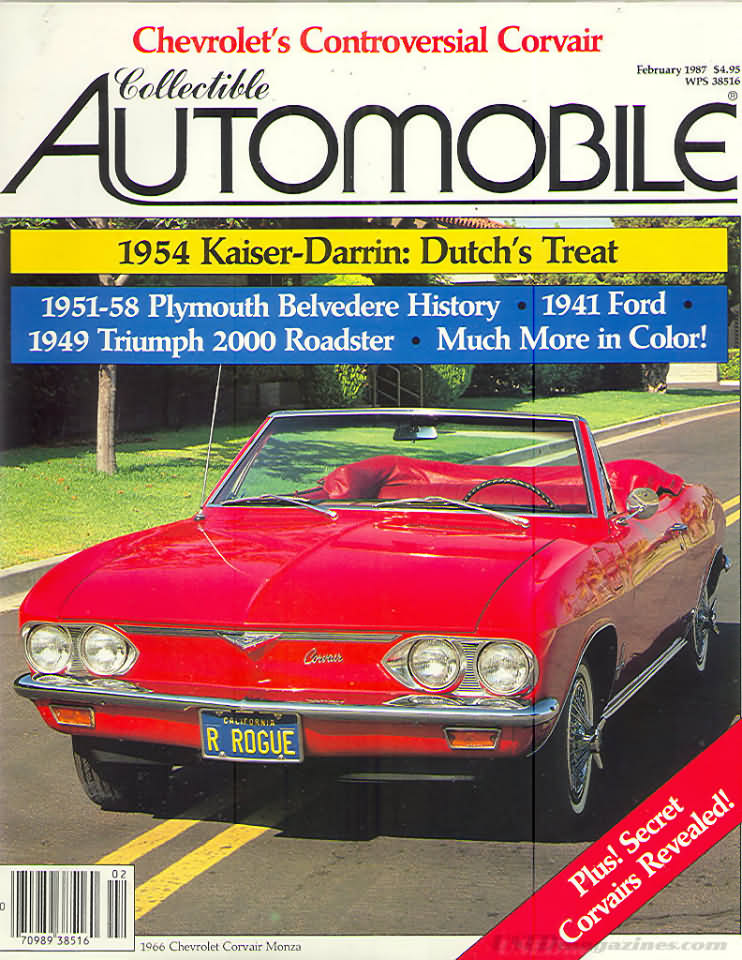 Collectible Automobile Vol. 3 # 5 magazine back issue Collectible Automobile magizine back copy 