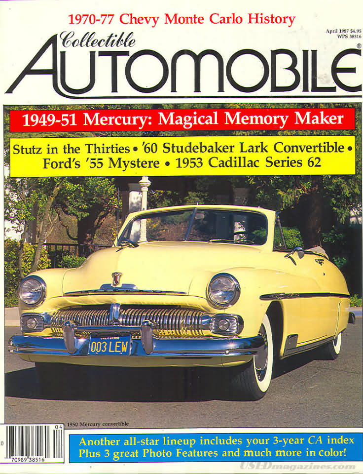 Collectible Automobile Vol. 3 # 6 magazine back issue Collectible Automobile magizine back copy 