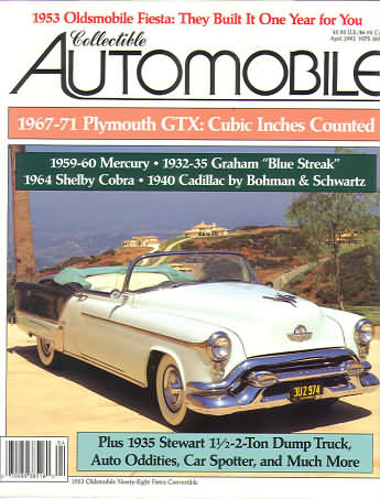 Collectible Automobile Vol. 9 # 6 magazine back issue Collectible Automobile magizine back copy 