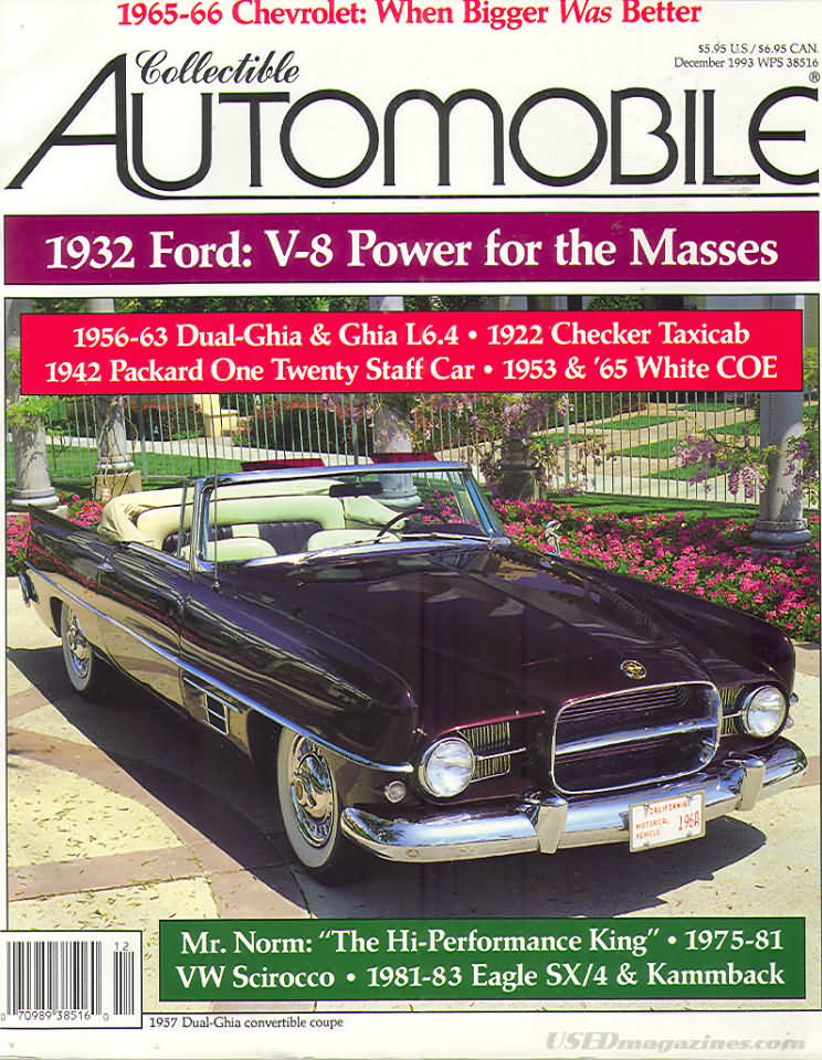 Collectible Automobile Vol. 10 # 4 magazine back issue Collectible Automobile magizine back copy 