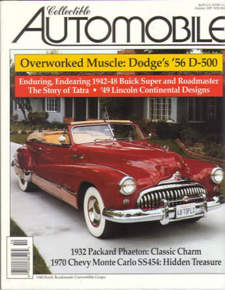 Collectible Automobile Vol. 14 # 3 magazine back issue Collectible Automobile magizine back copy 