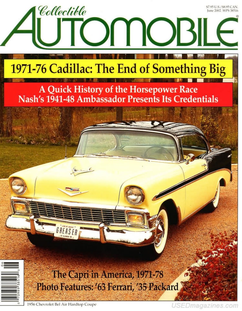 Collectible Automobile Vol. 19 # 1 magazine back issue Collectible Automobile magizine back copy 