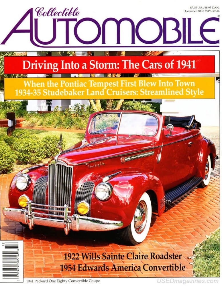 Collectible Automobile Vol. 19 # 4 magazine back issue Collectible Automobile magizine back copy 