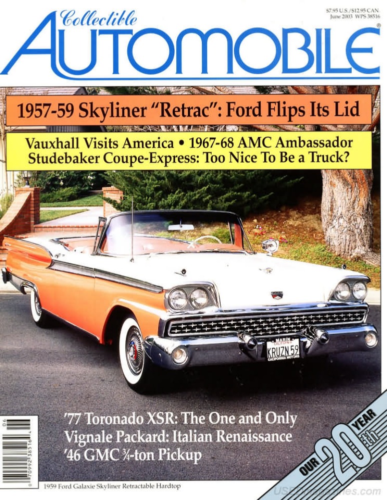 Collectible Automobile Vol. 20 # 1 magazine back issue Collectible Automobile magizine back copy 
