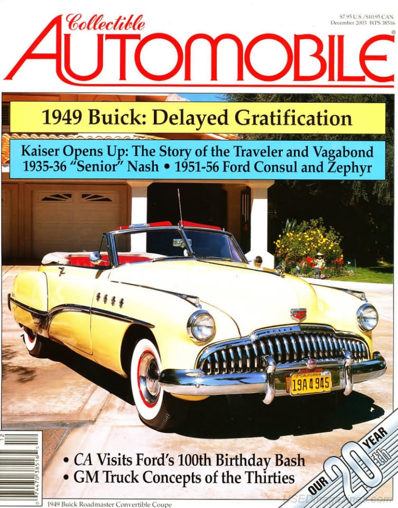 Collectible Automobile Vol. 20 # 4 magazine back issue Collectible Automobile magizine back copy 