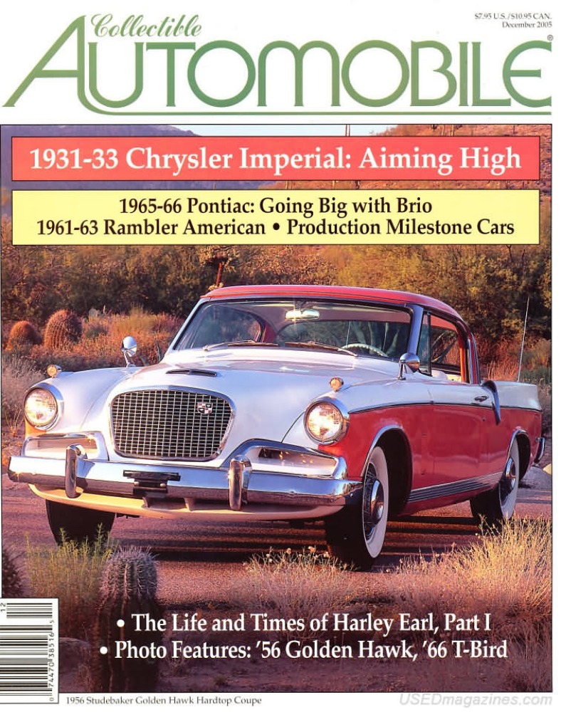 Collectible Automobile Vol. 22 # 4 magazine back issue Collectible Automobile magizine back copy 