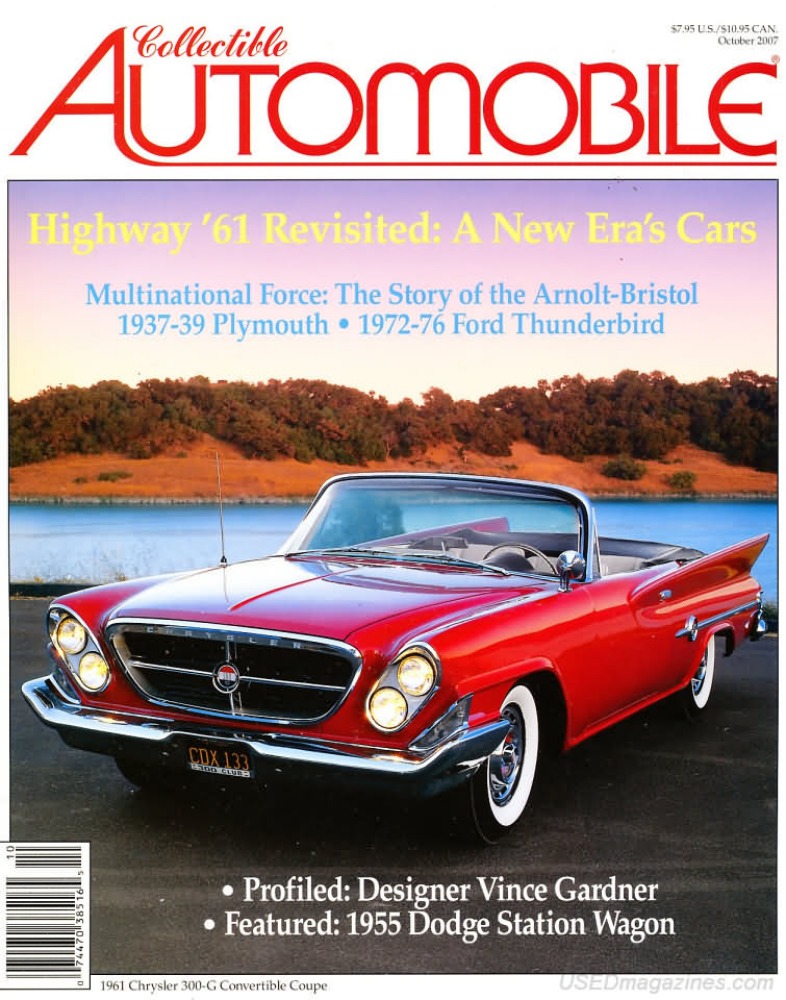 Collectible Automobile Vol. 24 # 3 magazine back issue Collectible Automobile magizine back copy 