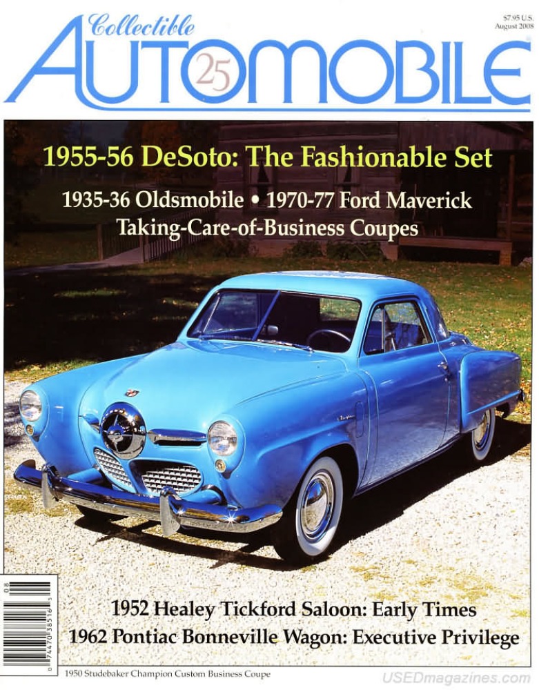 Collectible Automobile Vol. 25 # 2 magazine back issue Collectible Automobile magizine back copy 