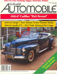 Collectible Automobile Vol. 7 # 4 magazine back issue