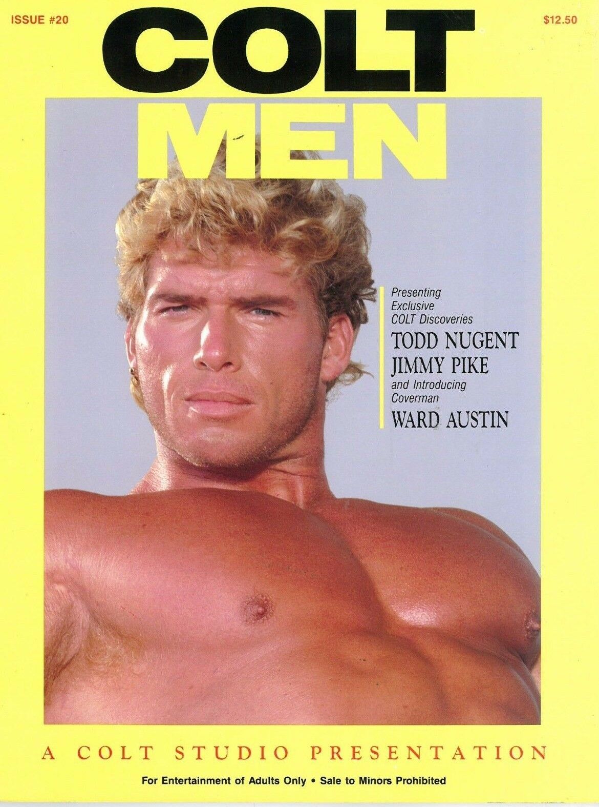 Colt Men # 20 magazine back issue Colt Men magizine back copy 