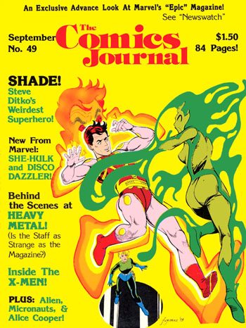 The Comics Journal # 49, September 1979 magazine back issue The Comics Journal magizine back copy 