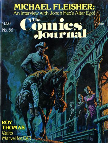 The Comics Journal # 56, June 1980 magazine back issue The Comics Journal magizine back copy 