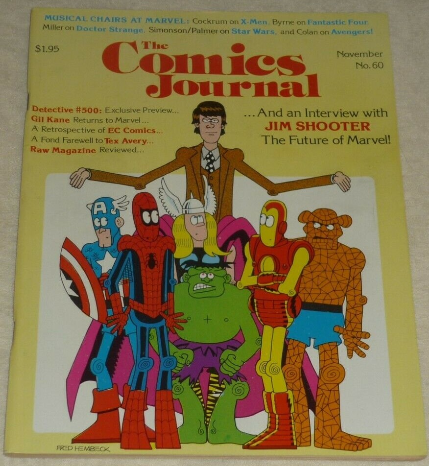 The Comics Journal # 60, November 1980 magazine back issue The Comics Journal magizine back copy 