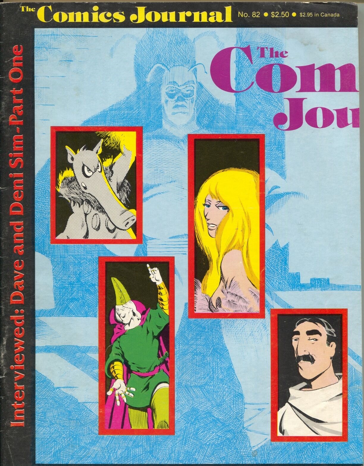 The Comics Journal # 82, July 1983 magazine back issue The Comics Journal magizine back copy 
