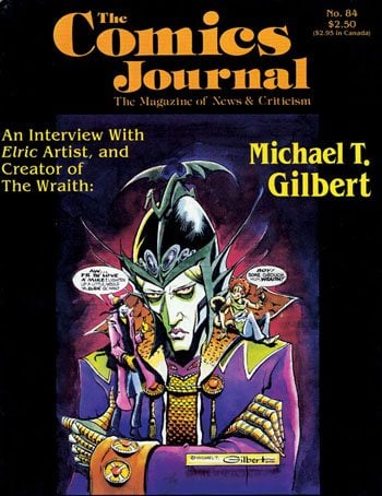 The Comics Journal # 84, September 1983 magazine back issue The Comics Journal magizine back copy 