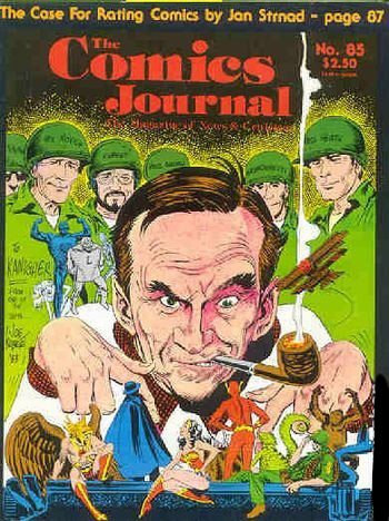 The Comics Journal # 85, October 1983 magazine back issue The Comics Journal magizine back copy 