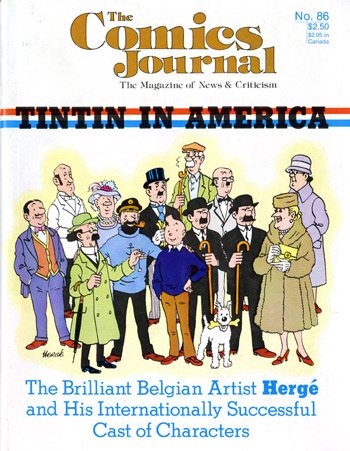 The Comics Journal # 86, November 1983 magazine back issue The Comics Journal magizine back copy 