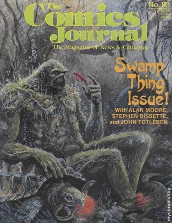 The Comics Journal # 93, September 1984 magazine back issue The Comics Journal magizine back copy 