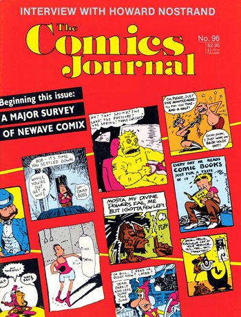 The Comics Journal # 96, March 1985 magazine back issue The Comics Journal magizine back copy 