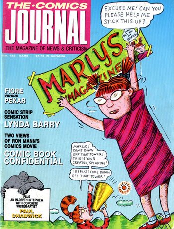 The Comics Journal # 132, November 1989 magazine back issue The Comics Journal magizine back copy 