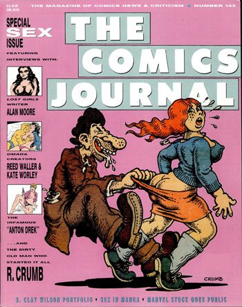The Comics Journal # 143, July 1991 magazine back issue The Comics Journal magizine back copy 