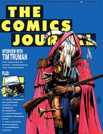The Comics Journal # 144, September 1991 magazine back issue The Comics Journal magizine back copy 