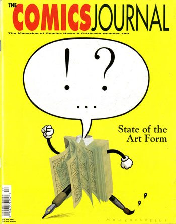 The Comics Journal # 188, July 1996 magazine back issue The Comics Journal magizine back copy 