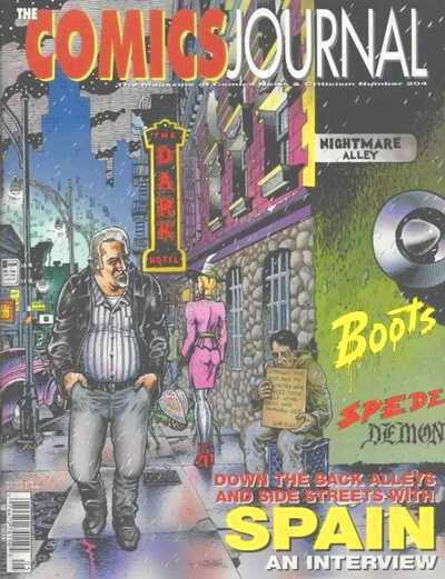 The Comics Journal # 204, May 1998 magazine back issue The Comics Journal magizine back copy 