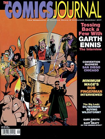 The Comics Journal # 207, September 1998 magazine back issue The Comics Journal magizine back copy 