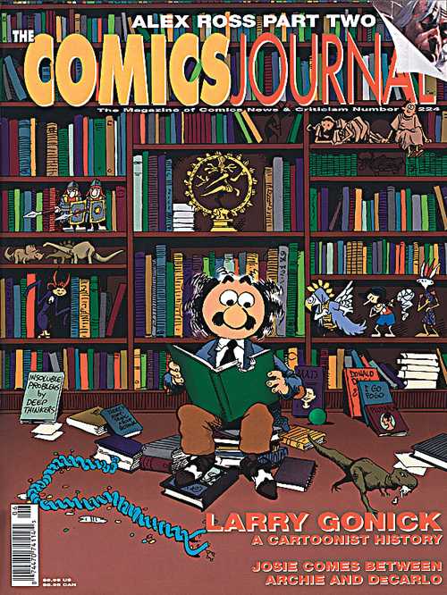 The Comics Journal # 224, June 2000 magazine back issue The Comics Journal magizine back copy 